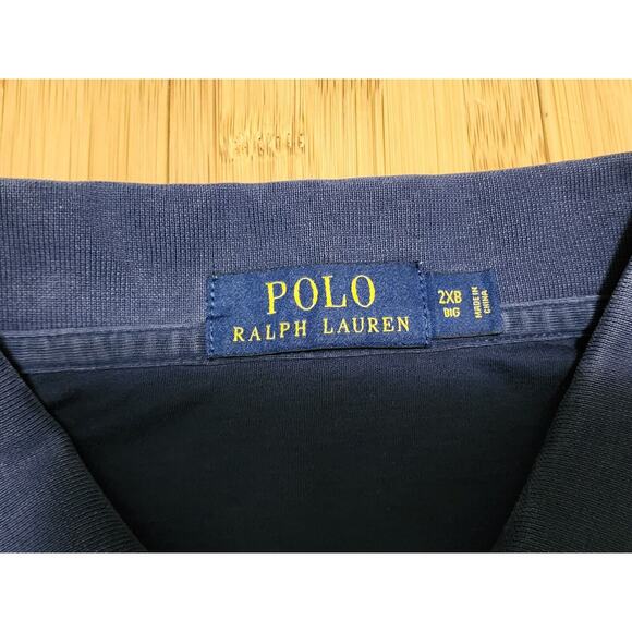 Polo Ralph Lauren Shirt Mens Sz 2XB XXL Big Blue Pony Embroidered Preppy Casual - Picture 2 of 8